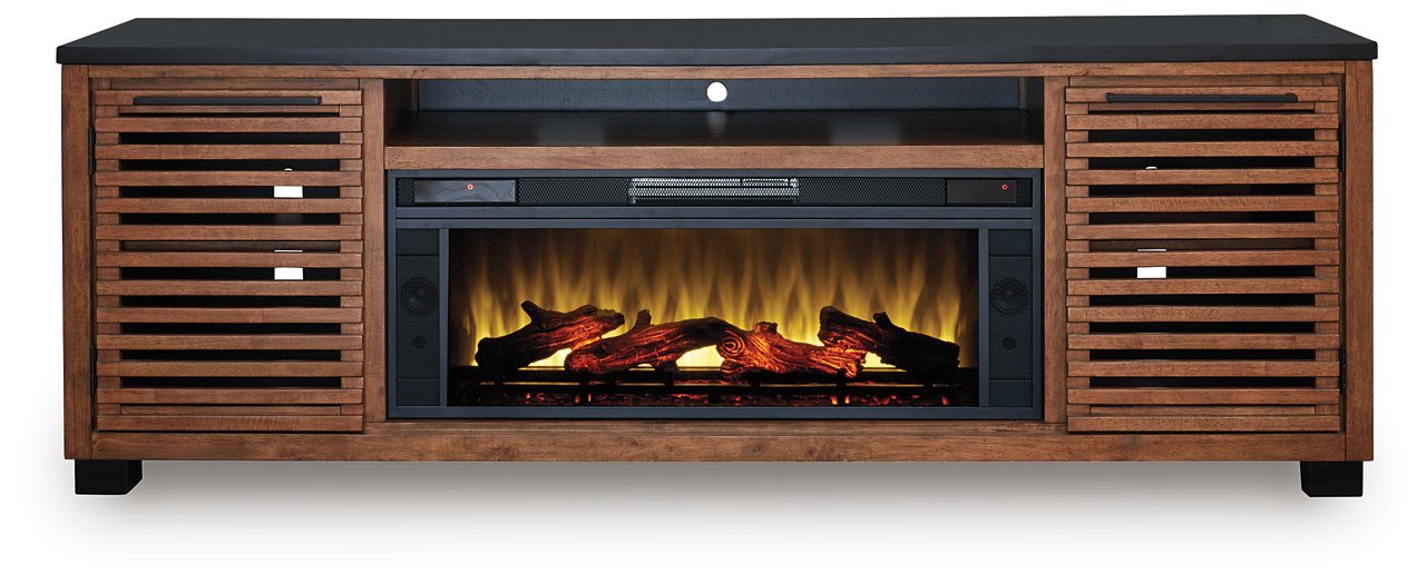 Kallari 84" TV Stand with Electric Fireplace - Inland Furniture (San Bernardino, CA)