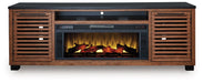 Kallari 84" TV Stand with Electric Fireplace - Inland Furniture (San Bernardino, CA)