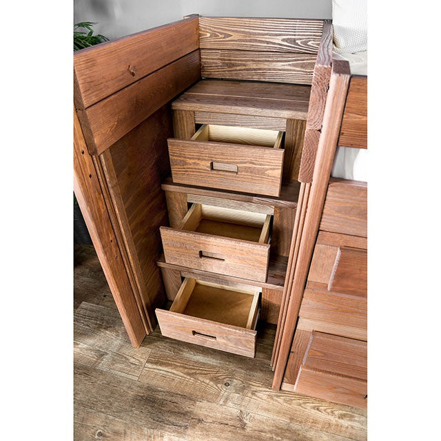 Cleo Twin Captain Bed - Inland Furniture (San Bernardino, CA)