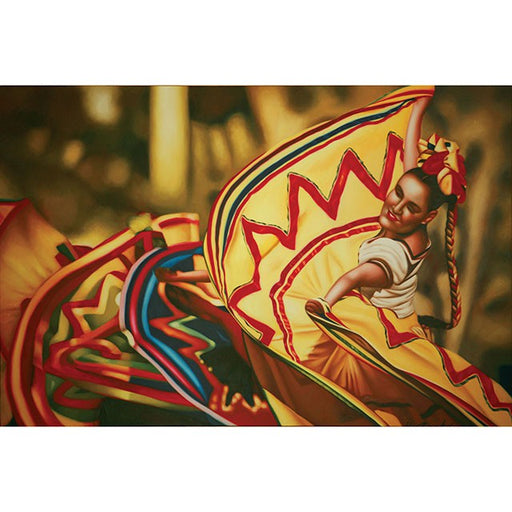Danza Folklorica Printed Canvas Painting - Inland Furniture (San Bernardino, CA)