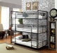 Olga I Antique Black Full/Full Bunk Bed - Inland Furniture (San Bernardino, CA)