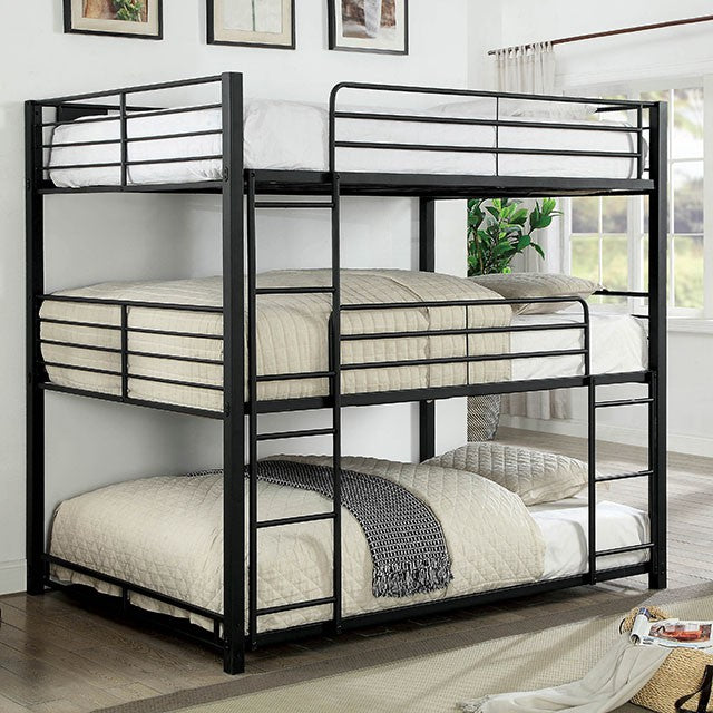 Olga I Antique Black Full/Full Bunk Bed - Inland Furniture (San Bernardino, CA)