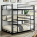Olga I Antique Black Full/Full Bunk Bed - Inland Furniture (San Bernardino, CA)