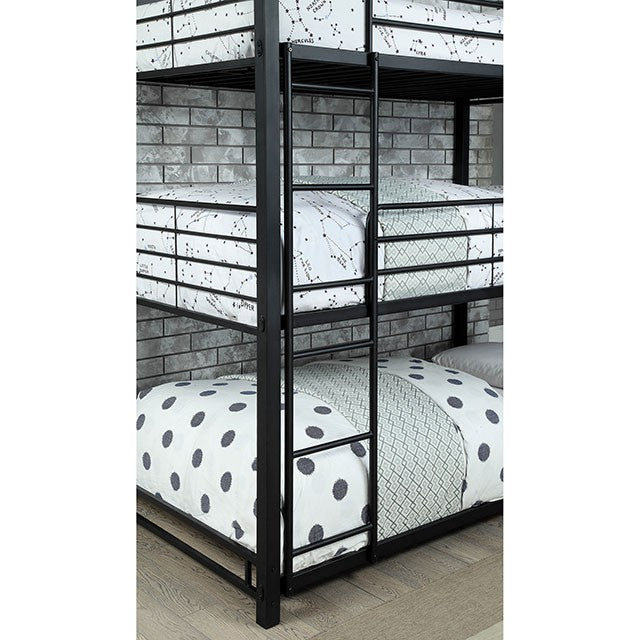Olga I Antique Black Full/Full Bunk Bed - Inland Furniture (San Bernardino, CA)