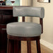 SHIRLEY Dark Oak/Gray 29" Bar Stool - Inland Furniture (San Bernardino, CA)
