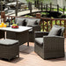 Nashira 6 Pc. Patio Dining Set - Inland Furniture (San Bernardino, CA)