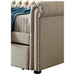 Leanna Daybed w Trundle Beige - Inland Furniture (San Bernardino, CA)