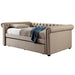 Leanna Daybed w Trundle Beige - Inland Furniture (San Bernardino, CA)