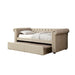 Leanna Daybed w Trundle Beige - Inland Furniture (San Bernardino, CA)