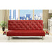 Farel Futon Sofa Red & White - Inland Furniture (San Bernardino, CA)