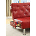 Farel Futon Sofa Red & White - Inland Furniture (San Bernardino, CA)
