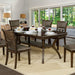 Holly Satin Walnut Dining Table - Inland Furniture (San Bernardino, CA)