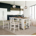 Kiana White Counter Ht. Side Chair (2/CTN) - Inland Furniture (San Bernardino, CA)