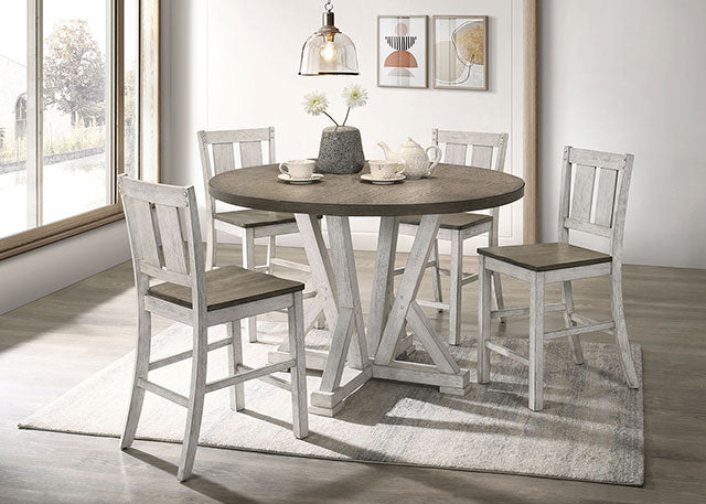 Dakota 5 Pc Counter Ht Table Set - Inland Furniture (San Bernardino, CA)