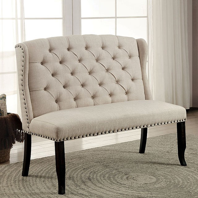 Sania 7 Pc Dining Table Set Solid Wood - Inland Furniture (San Bernardino, CA)