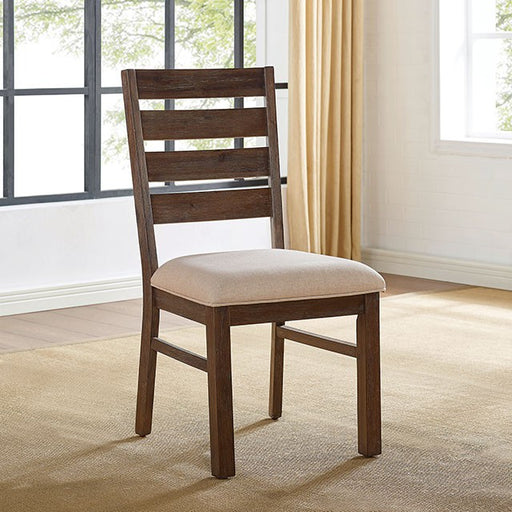 Lidgerwood Side Chair (2 Ctn) Brown - Inland Furniture (San Bernardino, CA)