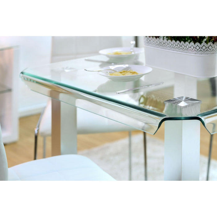Richfield 5 Pc Counter Ht Table Set Silver - Inland Furniture (San Bernardino, CA)