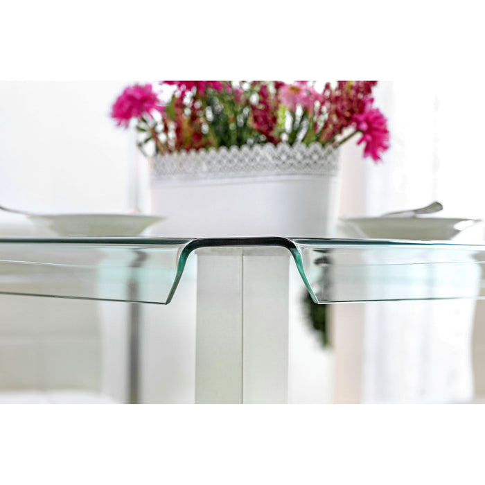 Richfield 5 Pc Counter Ht Table Set Silver - Inland Furniture (San Bernardino, CA)