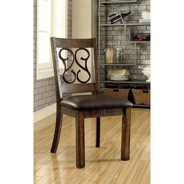 PAULINA Rustic Walnut Dining Table - Inland Furniture (San Bernardino, CA)
