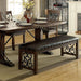 PAULINA Rustic Walnut Dining Table - Inland Furniture (San Bernardino, CA)