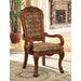 Medieve Antique Oak Arm Chair (2/CTN) - Inland Furniture (San Bernardino, CA)