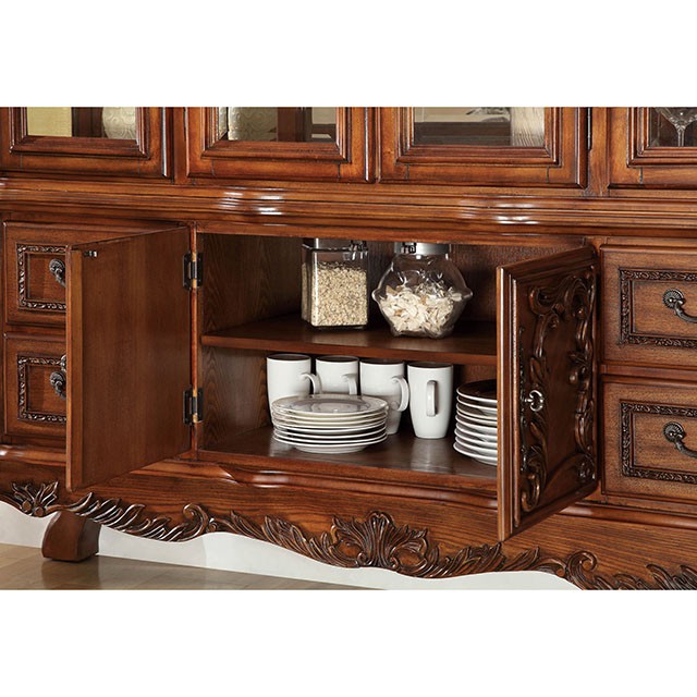 Medieve Antique Oak Hutch & Buffet - Inland Furniture (San Bernardino, CA)