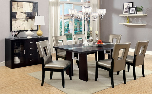 Luminar 7 Pc Dining Table Set - Inland Furniture (San Bernardino, CA)