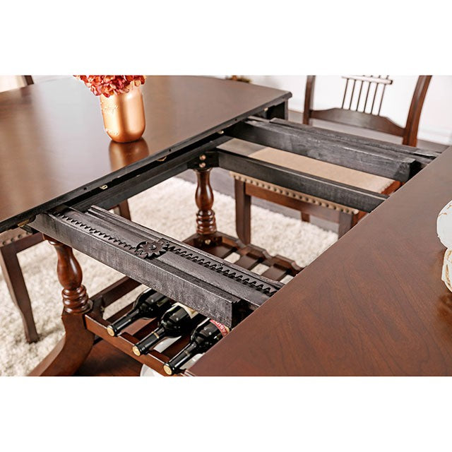 Jordyn Brown Cherry Dining Table - Inland Furniture (San Bernardino, CA)