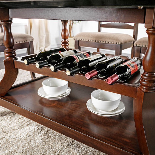Jordyn Brown Cherry Dining Table - Inland Furniture (San Bernardino, CA)