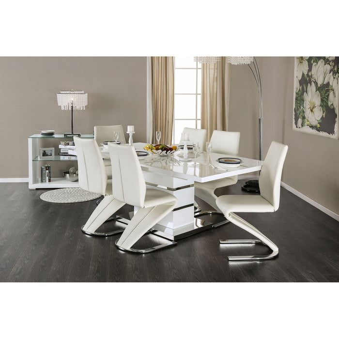 Midvale 7 Pc Dining Table Set - Inland Furniture (San Bernardino, CA)