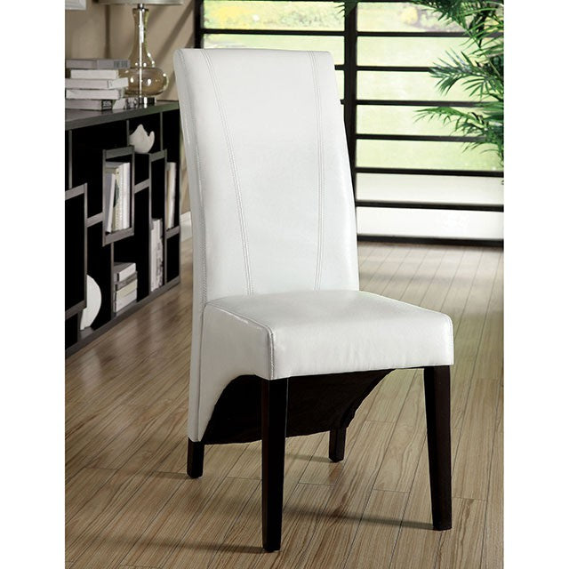 Mauna White Round Dining Table - Inland Furniture (San Bernardino, CA)