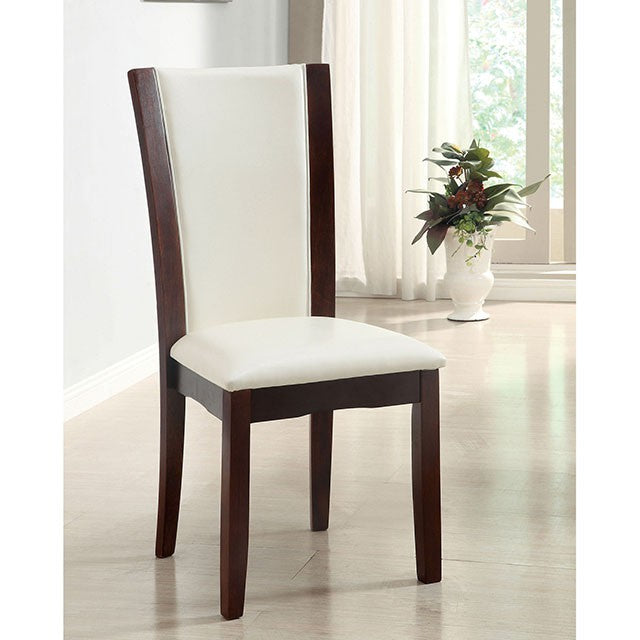 Manhattan 7 Pc Dining Table Set Cherry - Inland Furniture (San Bernardino, CA)