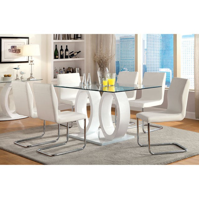 Lodia 7 Pc Dining Table Set - Inland Furniture (San Bernardino, CA)