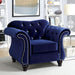 Jolanda Chair Blue & Grey - Inland Furniture (San Bernardino, CA)