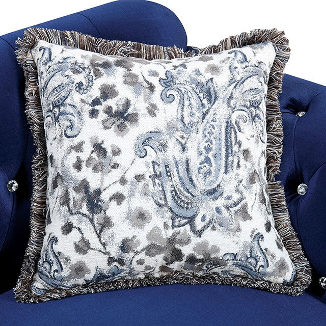 Jolanda Chair Blue & Grey - Inland Furniture (San Bernardino, CA)