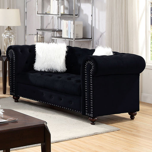 Giacomo Loveseat Black - Inland Furniture (San Bernardino, CA)