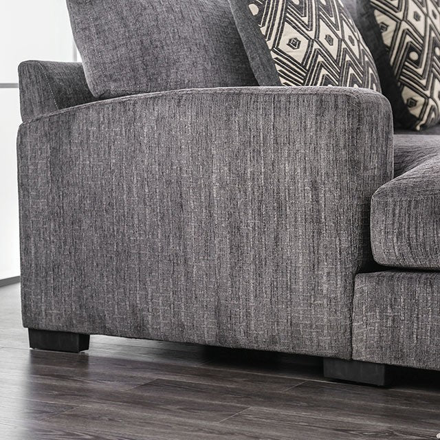 Kaylee U-Sectional w/ Right Chaise - Inland Furniture (San Bernardino, CA)