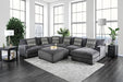 Kaylee U-Sectional w/ Right Chaise - Inland Furniture (San Bernardino, CA)