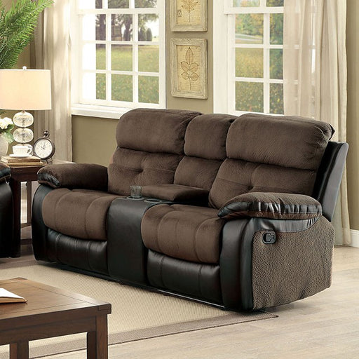 Hadley Love Seat w Console - Inland Furniture (San Bernardino, CA)