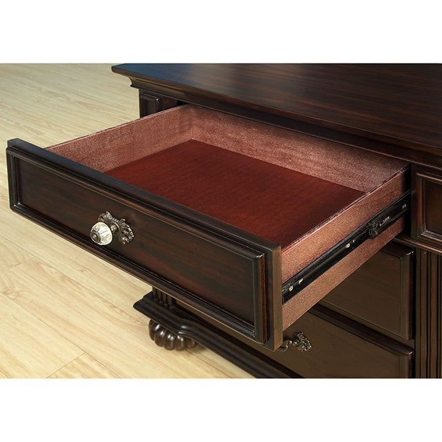 Syracuse Dark Walnut Dresser - Inland Furniture (San Bernardino, CA)