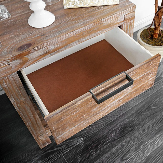 Wynton Weathered Light Oak Queen Bed - Inland Furniture (San Bernardino, CA)