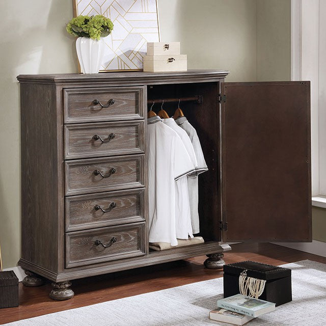 Lysandra Armoire Brown - Inland Furniture (San Bernardino, CA)