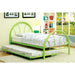 Rainbow Full Bed Black, White, Silver, Black, & Green - Inland Furniture (San Bernardino, CA)
