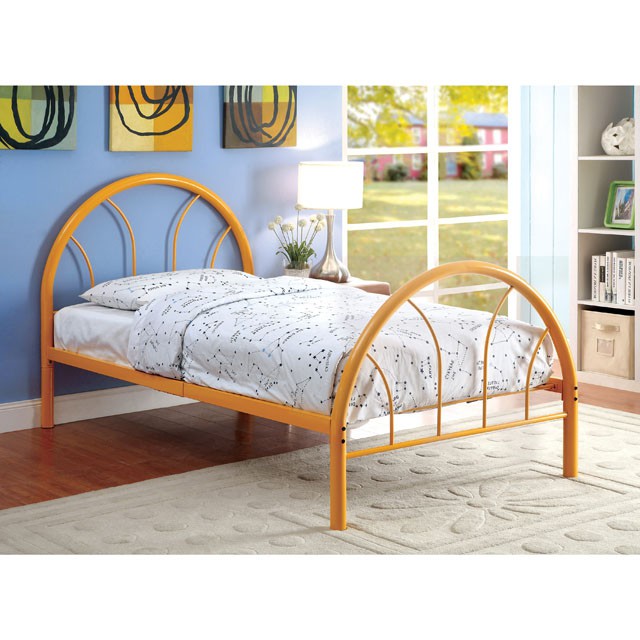 Rainbow Full Bed Black, White, Silver, Black, & Green - Inland Furniture (San Bernardino, CA)