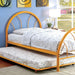 Rainbow Full Bed Black, White, Silver, Black, & Green - Inland Furniture (San Bernardino, CA)