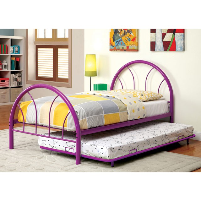 Rainbow Full Bed Black, White, Silver, Black, & Green - Inland Furniture (San Bernardino, CA)