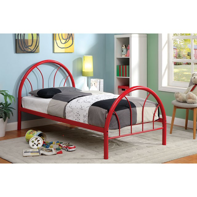 Rainbow Full Bed Black, White, Silver, Black, & Green - Inland Furniture (San Bernardino, CA)