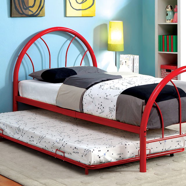 Rainbow Full Bed Black, White, Silver, Black, & Green - Inland Furniture (San Bernardino, CA)