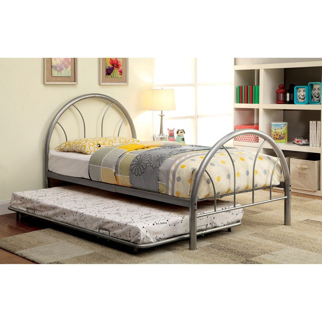 Rainbow Full Bed Black, White, Silver, Black, & Green - Inland Furniture (San Bernardino, CA)