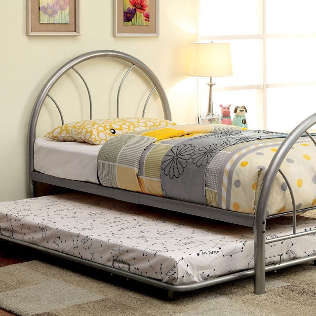Rainbow Full Bed Black, White, Silver, Black, & Green - Inland Furniture (San Bernardino, CA)